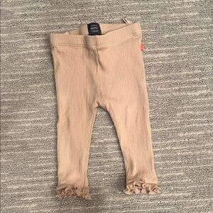 6 month leggings with ruffle hem
